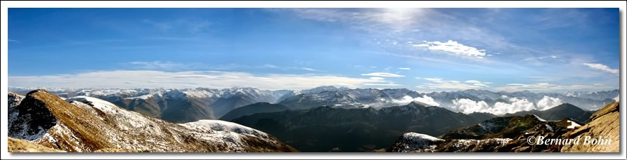 Panorama vue depuis Pic des trois Seigneurs