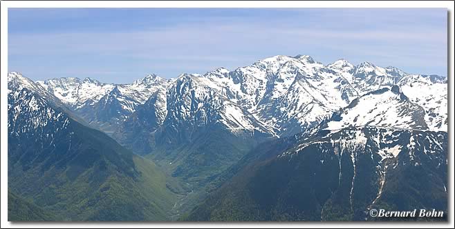 Panorama vallée Vicdessos Montcalm depuis Bassibié