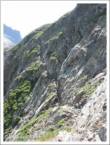 passage d'orteig en  corniche