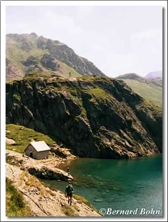 Arrivée au lac bleu