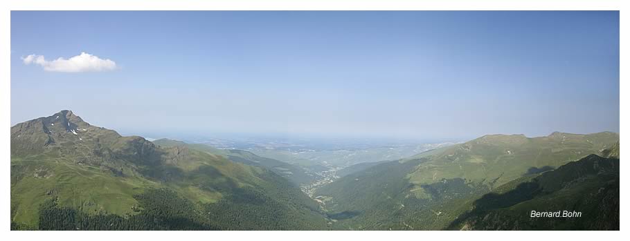 Panorama pic du Montaigu et vallée de Lesponne Pyrénées