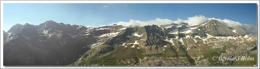 Panorama gavarnie depuis pic de Pahule