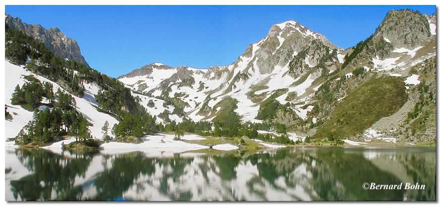 Panorama étang du Laurenti ariège pyréneés