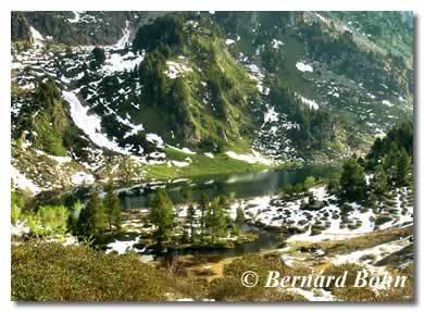 étang vert lac de rabassoles Ariège Pyrénées