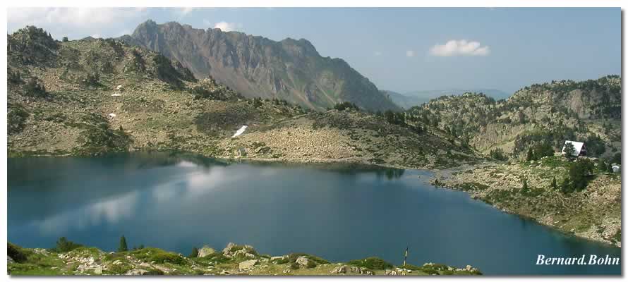 Panorama lac et Refuge Campanade Cloutou